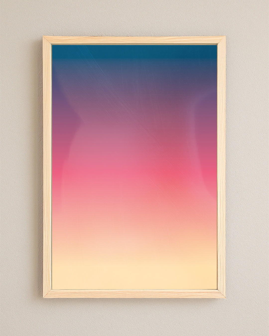 Quadro Decorativo 45x64cm Ilustrado 021BR "Entardecer" – Arte Carioca Exclusivo com Moldura e vidro