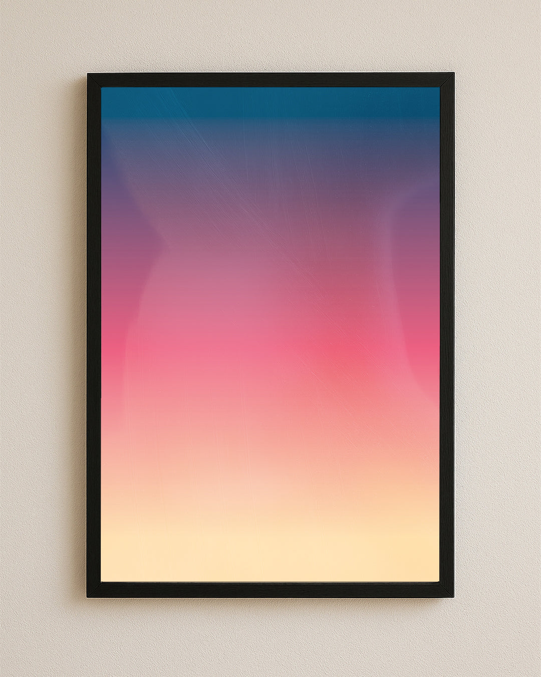 Quadro Decorativo 45x64cm Ilustrado 021BR "Entardecer" – Arte Carioca Exclusivo com Moldura e vidro