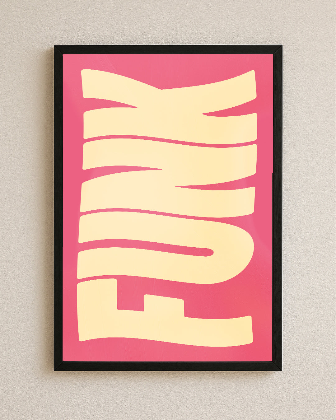 Quadro Decorativo 45x64cm Ilustrado 021BR "Funk" – Arte Carioca Exclusivo com Moldura e vidro