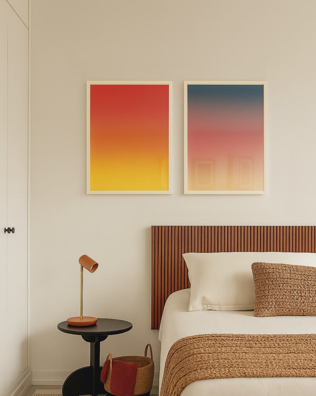 Quadro Decorativo 45x64cm Ilustrado 021BR "Amanhecer" – Arte Carioca Exclusivo com Moldura e vidro